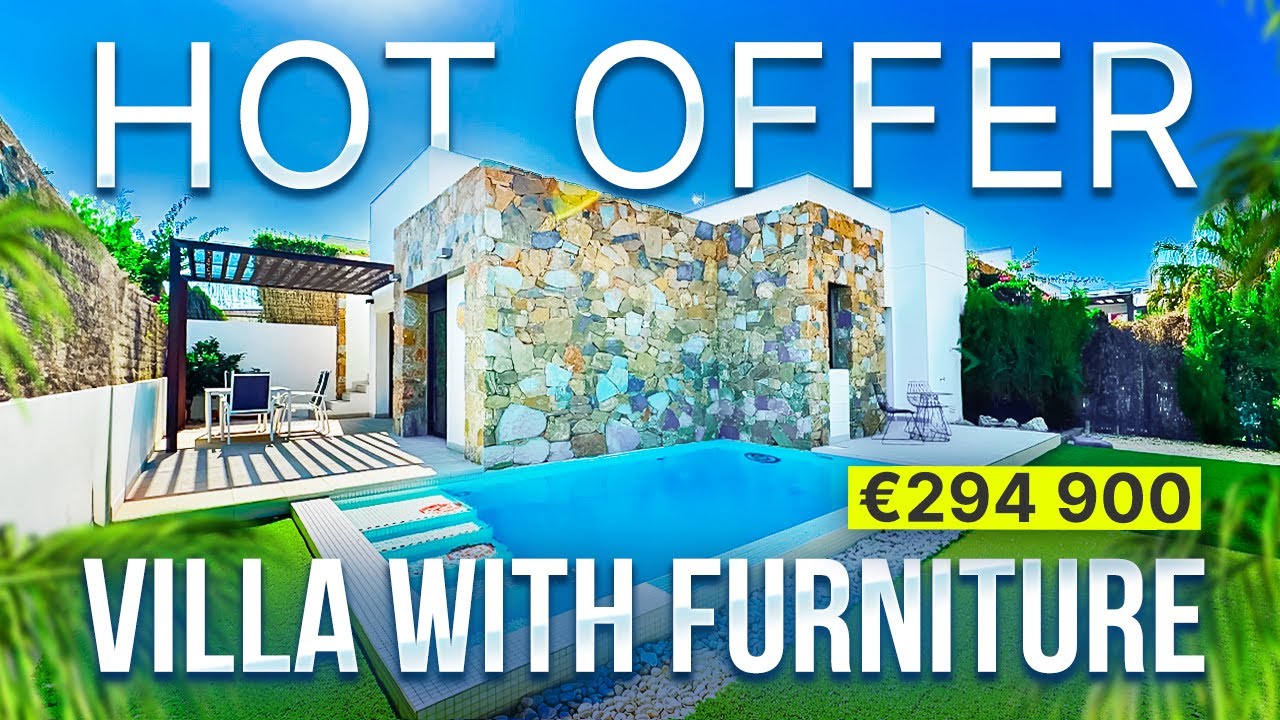Откройте для себя виллу вашей мечты в Испании с мебелью и бассейном! Горячее предложение: 294 900...