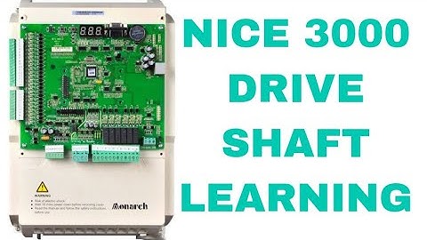 MONARCH NICE 3000 CONTROLLER SHAFT LEARNING FULL EXPLAIN (R S ELEVATOR & TECHNICAL MO.+919828423701)