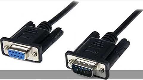 StarTech.com 1m Black DB9 RS232 Serial Null Modem Cable F/M - DB9 Male to Female - 9 pin Null Modem
