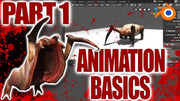 BEGINNER BLENDER ANIMATION LESSON: IDLE HEADCRAB/WALK CYCLE PART 1 of 3