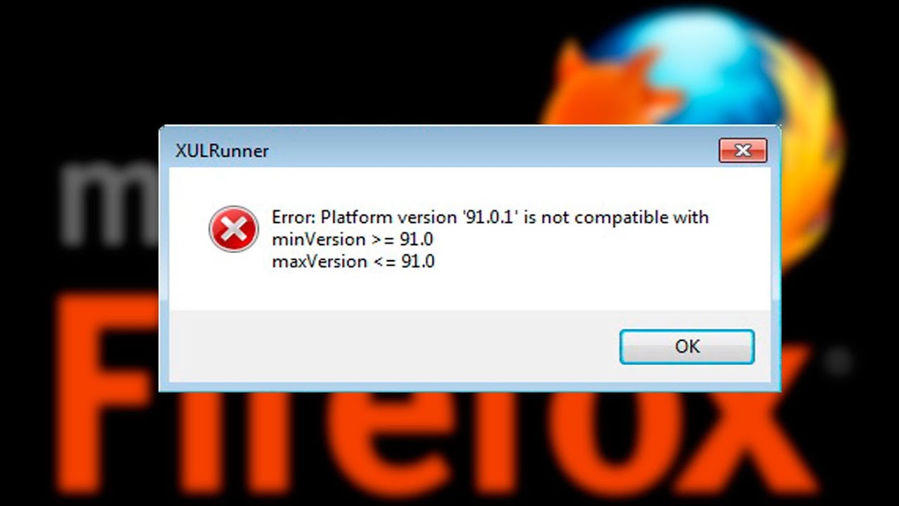 XULRUNNER. XULRUNNER Error platform Version что делать. Error platform internal