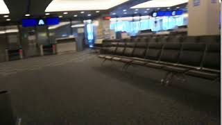 completely empty airport