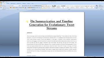 On Summarization and Timeline Generation for Evolutionary  Tweet Streams