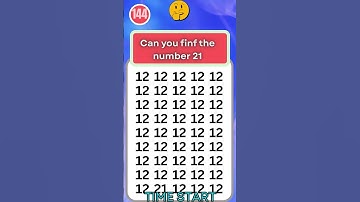 Find The  number 21 among these in 10  seconds? 🤔 | | #shorts #findtheoddoneout