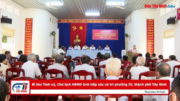 Bí thư Tỉnh uỷ, Chủ tịch HĐND tỉnh tiếp xúc cử tri phường IV, thành
