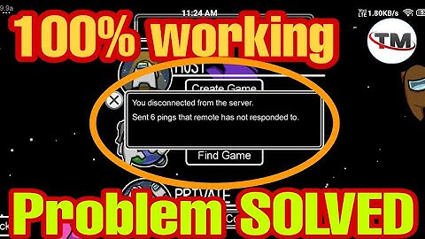 How To Fix Among Us Disconnected From Server/ Ping Error In 1 Step Only 👍|| 100% Working 💯💯