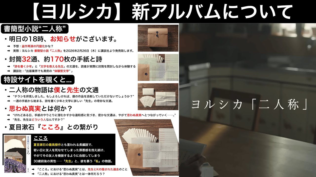 Yorushika] About the new album. - YouTube