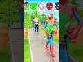 Weird Cars Red Spider Going to Bollard Wolverine Fists - Superman, Hulk & More! #gta