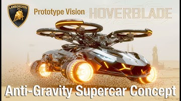 Lamborghini HOVERBLADE 2050 — Flying Car Anti-Gravity Showcase