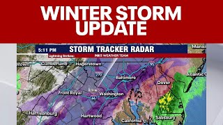 Winter Storm Update Sleet Now Falling, Cold To Linger