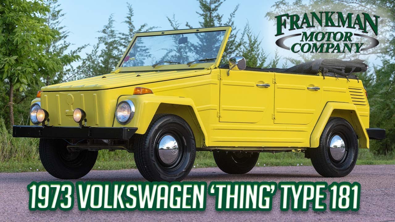The Weirdest Convertible VW Ever Made | 1973 VW Thing Walkaround + POV Drive