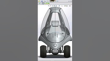 How to Design Organic Mini Car in Solidworks | Solidworks Surface Modeling #shorts #short