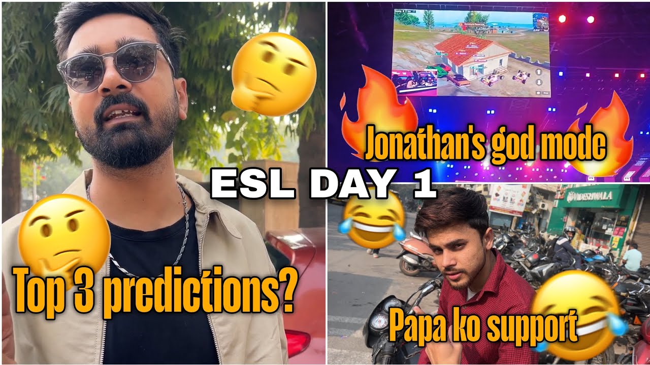 First time goin to watch a LAN tournament of BGMI SPS ESL (Day 1)🔥 ...