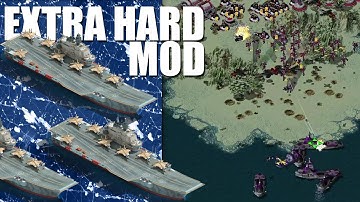 Red Alert 2 -  BESIEGED from the sea by the brutal Ai  - Extra Hard Mod