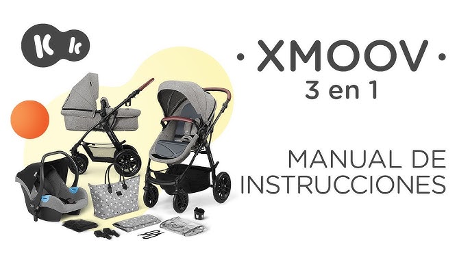 kk Kinderkraft MOOV Carrito bebé 3 Piezas, Carro, Carrito bebé 3 en 1,  Silla Paseo, Sistema