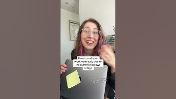 Using the Windows / Crowdstrike outage to skip work #it #tech