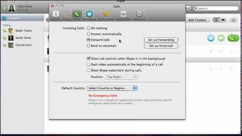 How to set up Skype call forwarding - Mac