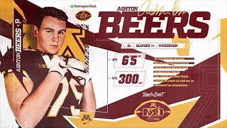 Ashton Beers Highlights: Gopher Football #HYPRR22 Signing Day