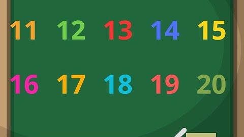 Numbers 11 to 20 | Học đếm số từ 11 đến 20 bằng tiếng Anh |Tiny English