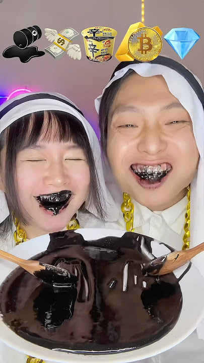 Emoji Food Challenge ASMR 🥵Dubai Gold Food Mukbang #asmr #mukbang