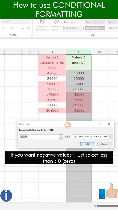 How to learn Excel :Conditional formatting quick and easy - YouTube