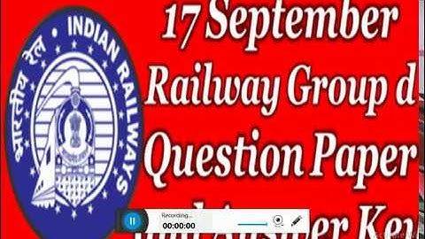 Railway Group D 1st SHIFT QUESTION ANALYSIS 17th Sept 2018