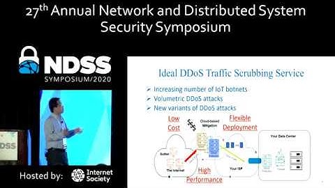 NDSS 2020 Poseidon: Mitigating Volumetric DDoS Attacks with Programmable Switches