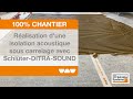 Vidéo: Isolation acoustique DITRA-SOUND boite de 2.05m² SCHLUTER