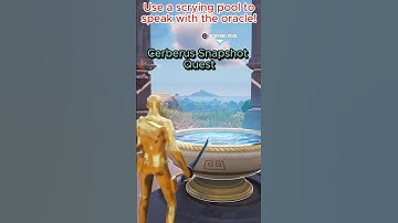 Fortnite Cerberus Snapshot quest. Use a Scrying pool to speak with the Oracle! #fortnite #shorts