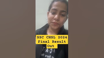 SSC CHSL 2024 Final Result Out 🤩 #shorts #sscchslresult #sscwallah #sscchsl