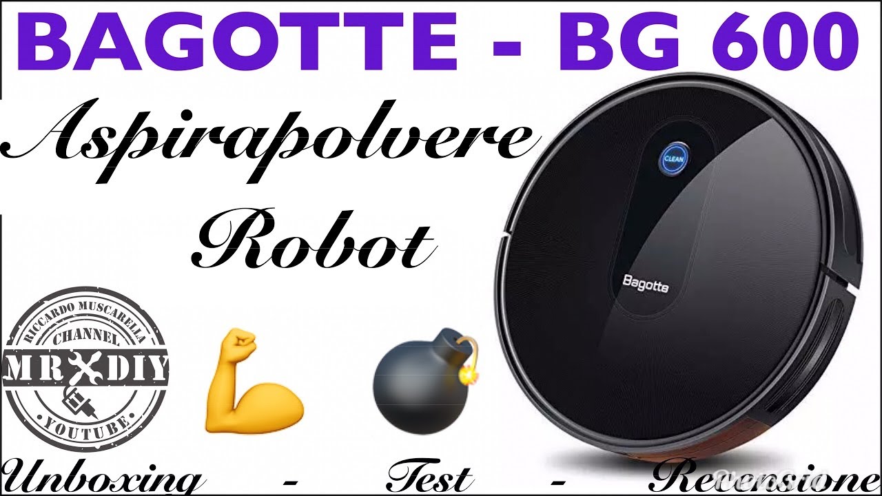 Bagotte BG600. Robot aspirapolvere automatico. Migliore aspirapolvere -  YouTube