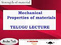 SOM/Mechanical properties/  in Telugu language