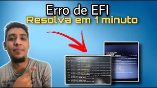 ERRO DE EFI SHELL NO PC! SIMPLES DE RESOLVER, TELA PRETA PC!