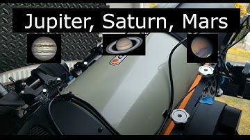 Jupiter, Saturn and Mars through my Edge 11 Telescope