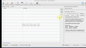 File Renamer for Mac - How to use list (excel, text, csv) of file names to rename files