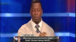 Skip Bayless, Rob Parker. First Take discuss Tebow and Racial aspects