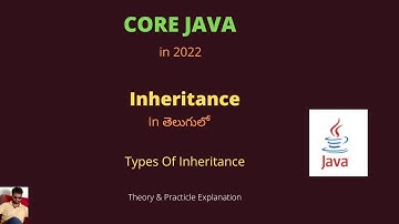 23.Java | Inheritance in Telugu | Types of Inheritance | #tvstreetechnologies