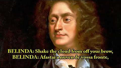 Purcell: Dido and Aeneas - "Shake The Cloud From Off Your Brow"  lyrics