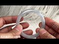 【漢石齋】天然翡翠A貨 手鐲玉鐲 冰糯種(手圍17.5/版寬11.4mm) product youtube thumbnail