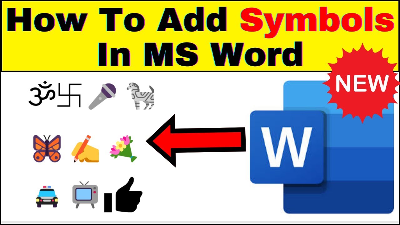 How to add symbols in ms word | MS Word Tutorial - YouTube