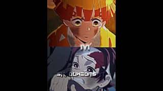 Tanjiro vs Zenitsu | Demon Slayer 4k #shorts