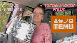 TEMU Handbag haul In a truck..keepin it classy! Did I love them ALL?! + Aoolia Sunglasses Review