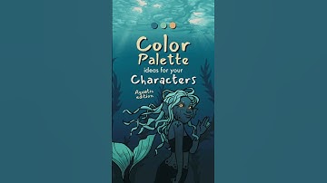 color palette ideas for your characters! aquatic edition 🌊🐚#originalcharacter #oc #art #drawing
