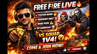 🔴 FREE FIRE LIVE 🔥 | Custom Room + Headshot Only 😱 | Come Join Fast!