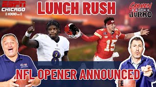 The NFL Opener is Going to be Great, and Bears Power Rankings | The Lunch Rush