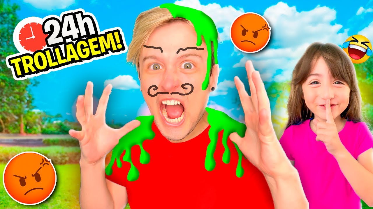 24 HORAS IRRITANDO e TROLLANDO PAI, MÃE, ASHLEY, SOPHIE e HAILEY! *deu ruim Pai Também Vloga