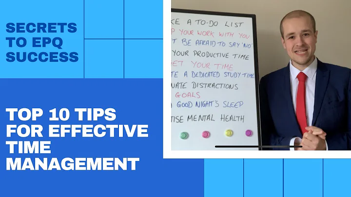 EPQ Secrets: Top 10 Tips to Improve Time Management