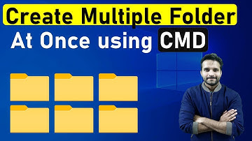 🔥 Create Multiple Folder at once using Command Prompt
