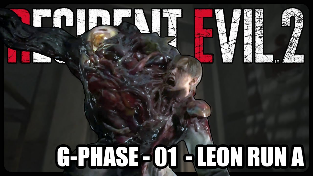 Бой с боссом G-Phase 01 | Resident Evil 2 Remake | Leon A