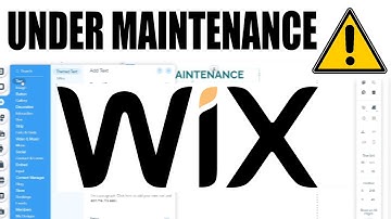 WIX WEBSITE UNDER MAINTENANCE! (How to Create 